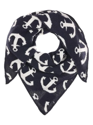 Zwillingsherz Chusta trójkątna "Anchor" w kolorze granatowo-białym rozmiar: onesize