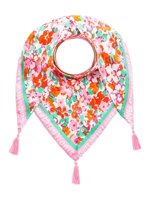 Zwillingsherz Chusta trójkątna "Blumenwiese" ze wzorem - 200 x 100 cm rozmiar: onesize