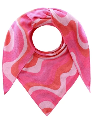 Zwillingsherz Chusta trójkątna ''Crazy Waves" w kolorze różowym - 200 x 100 cm rozmiar: onesize
