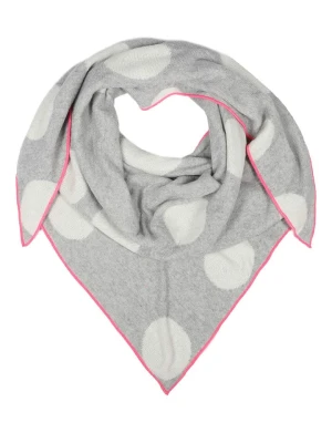 Zwillingsherz Chusta trójkątna "Dots" w kolorze szarym - 200 x 100 cm rozmiar: onesize