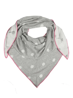 Zwillingsherz Chusta trójkątna "Dots" w kolorze szarym - 200 x 100 cm rozmiar: onesize