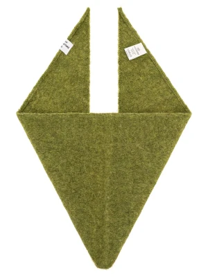 Zwillingsherz Chusta trójkątna "Uni " w kolorze zielonym - 100 x 36 cm rozmiar: onesize