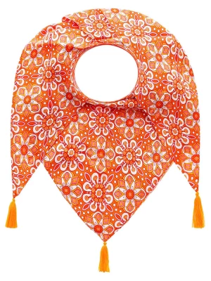 Zwillingsherz Chusta trójkątna w kolorze pomarańczowym - 200 x 100 cm rozmiar: onesize