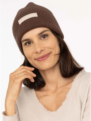 Zwillingsherz Czapka w kolorze brązowym rozmiar: onesize