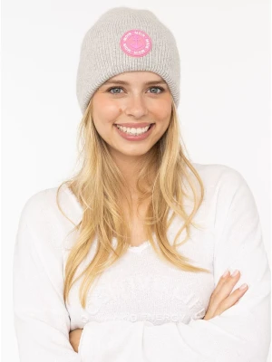 Zwillingsherz Czapka w kolorze szarym rozmiar: onesize