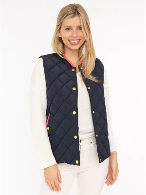 Zwillingsherz Kamizelka pikowana "Classic Diamond" w kolorze granatowym rozmiar: XL