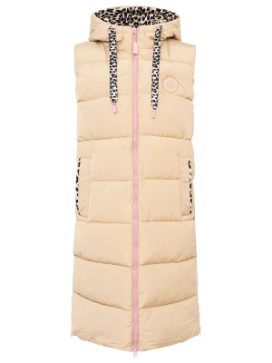 Zwillingsherz Kamizelka pikowana "Wild Hearts" w kolorze beżowym rozmiar: S