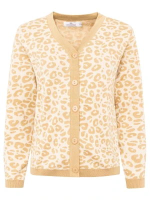 Zwillingsherz Kardigan "Leo" w kolorze beżowym rozmiar: L/XL