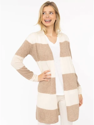 Zwillingsherz Kardigan w kolorze kremowo-beżowym rozmiar: L