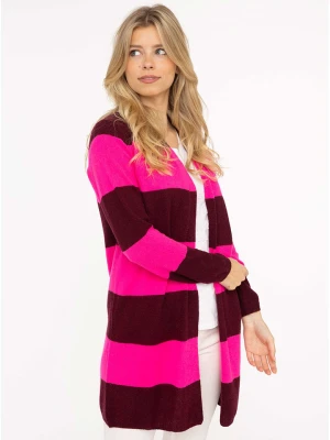 Zwillingsherz Kardigan w kolorze różowo-bordowym rozmiar: L