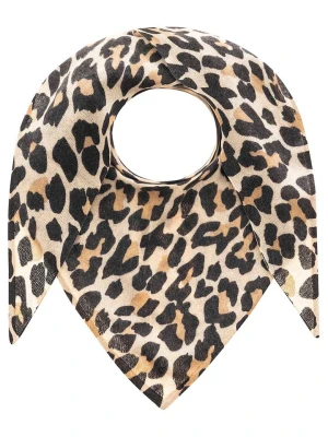 Zwillingsherz Kaszmirowa chusta trójkątna w kolorze jasnobrązowym rozmiar: onesize