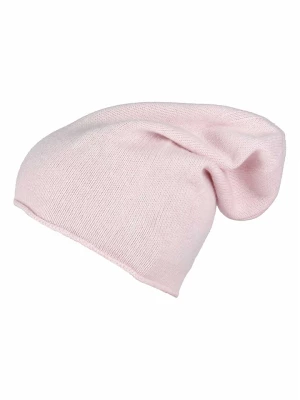 Zwillingsherz Kaszmirowa czapka beanie w kolorze jasnoróżowym rozmiar: onesize