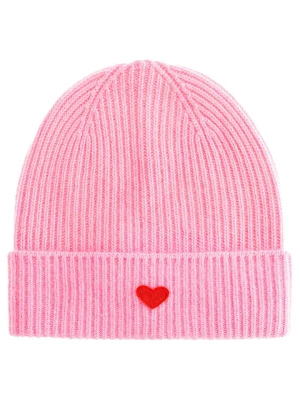 Zdjęcie produktu Zwillingsherz Kaszmirowa czapka beanie w kolorze różowym rozmiar: onesize