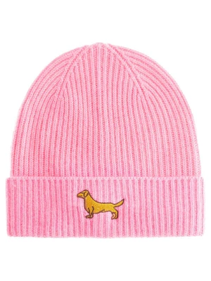 Zwillingsherz Kaszmirowa czapka beanie w kolorze różowym rozmiar: onesize