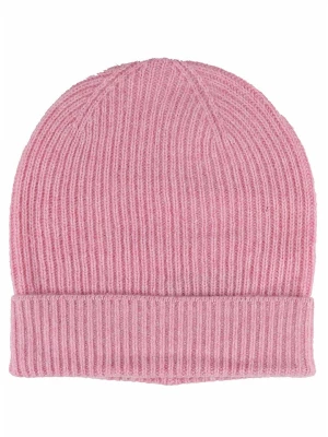 Zwillingsherz Kaszmirowa czapka w kolorze jasnoróżowym rozmiar: onesize