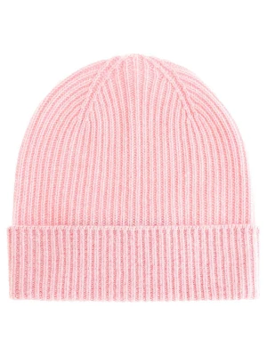 Zwillingsherz Kaszmirowa czapka w kolorze jasnoróżowym rozmiar: onesize