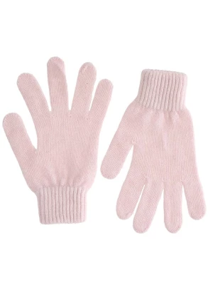Zwillingsherz Kaszmirowe rękawiczki w kolorze jasnoróżowym rozmiar: onesize