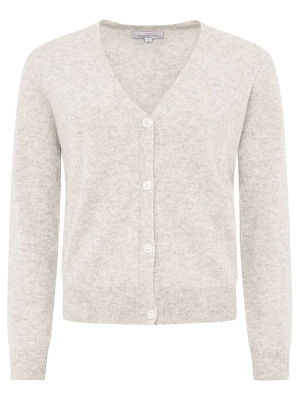 Zwillingsherz Kaszmirowy kardigan w kolorze szarym rozmiar: XL