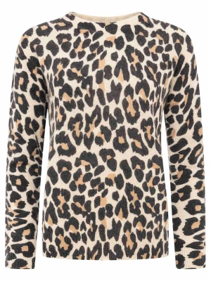 Zwillingsherz Kaszmirowy sweter w kolorze beżowo-jasnobrązowym rozmiar: M