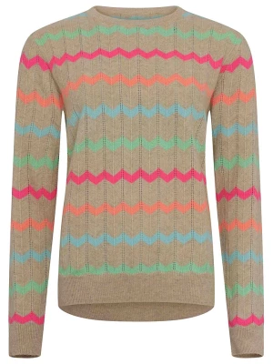 Zwillingsherz Kaszmirowy sweter w kolorze beżowym rozmiar: S