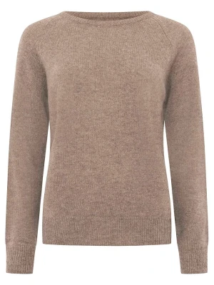 Zwillingsherz Kaszmirowy sweter w kolorze beżowym rozmiar: S