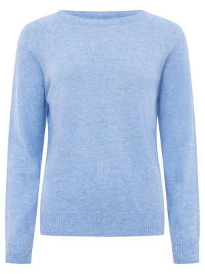 Zwillingsherz Kaszmirowy sweter w kolorze błękitnym rozmiar: M