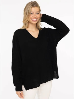 Zwillingsherz Kaszmirowy sweter w kolorze czarnym rozmiar: M