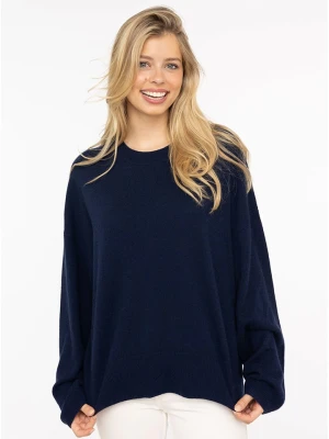 Zwillingsherz Kaszmirowy sweter w kolorze granatowym rozmiar: M