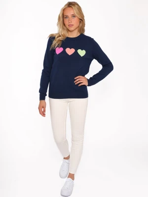Zwillingsherz Kaszmirowy sweter w kolorze granatowym rozmiar: M