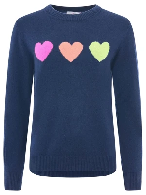 Zwillingsherz Kaszmirowy sweter w kolorze granatowym rozmiar: M