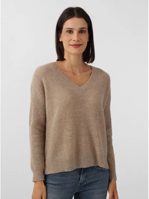 Zwillingsherz Kaszmirowy sweter w kolorze jasnobrązowym rozmiar: M