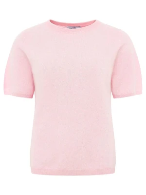 Zwillingsherz Kaszmirowy sweter w kolorze jasnoróżowym rozmiar: L