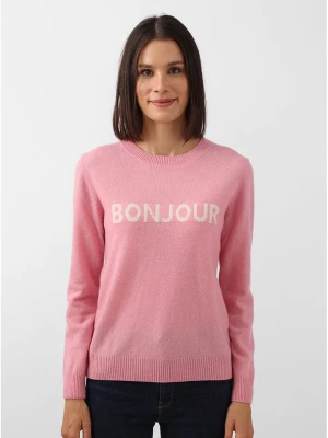 Zwillingsherz Kaszmirowy sweter w kolorze jasnoróżowym rozmiar: S
