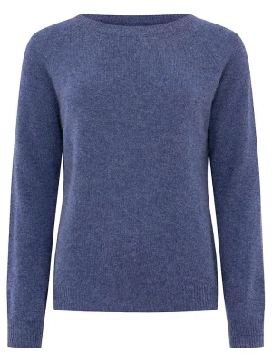 Zwillingsherz Kaszmirowy sweter w kolorze niebieskim rozmiar: L