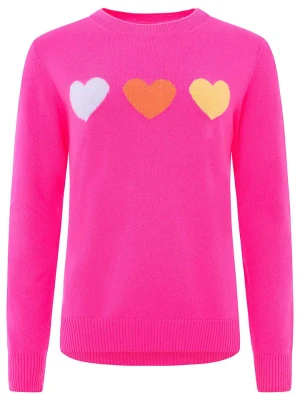 Zwillingsherz Kaszmirowy sweter w kolorze różowym rozmiar: M
