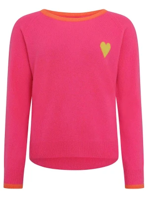 Zwillingsherz Kaszmirowy sweter w kolorze różowym rozmiar: L