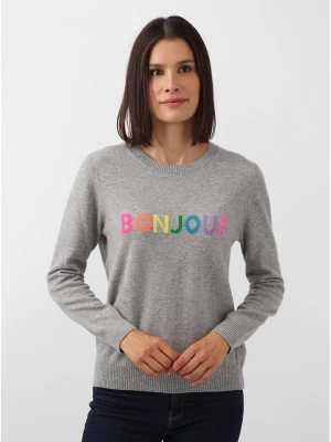 Zwillingsherz Kaszmirowy sweter w kolorze szarym rozmiar: L