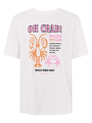 Zwillingsherz Koszulka "Oh Crab" w kolorze białym rozmiar: M