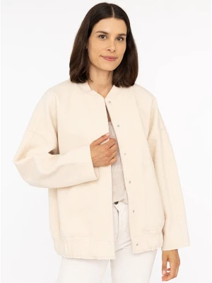 Zwillingsherz Kurtka "Cozy" w kolorze beżowym rozmiar: S/M
