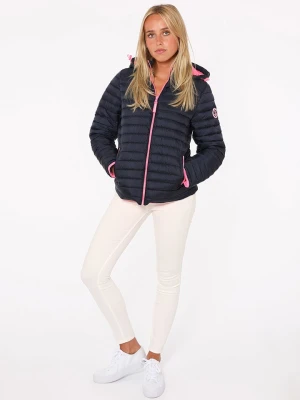 Zwillingsherz Kurtka pikowana "Maritim Patch" w kolorze granatowo-różowym rozmiar: M