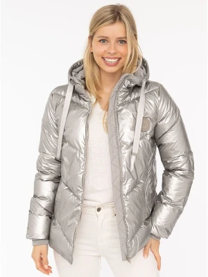 Zwillingsherz Kurtka pikowana w kolorze srebrnym rozmiar: M