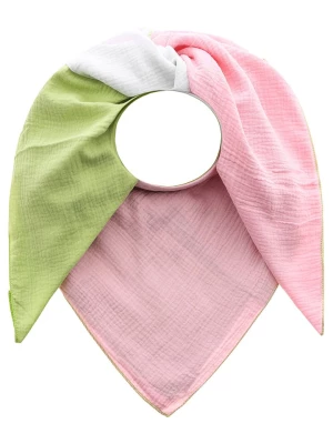 Zwillingsherz Muślinowa chusta "Colors" w kolorze jasnoróżowo-zielonym - 200 x 100 cm rozmiar: onesize