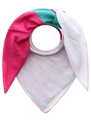 Zwillingsherz Muślinowa chusta "Colors" w kolorze różowo-białym - 200 x 100 cm rozmiar: onesize