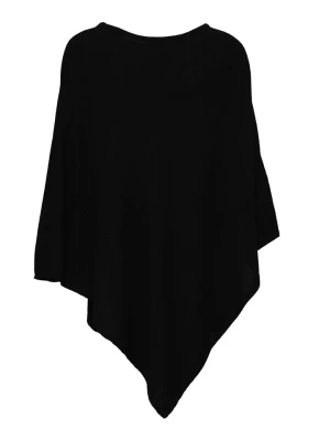 Zwillingsherz Ponczo w kolorze czarnym rozmiar: onesize