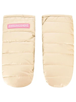 Zwillingsherz Rękawiczki w kolorze beżowym rozmiar: onesize