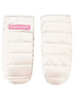 Zwillingsherz Rękawiczki w kolorze kremowym rozmiar: onesize