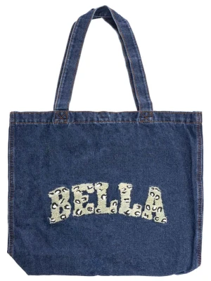 Zwillingsherz Shopper bag "Bella" w kolorze granatowym - 42 x 40 cm rozmiar: onesize