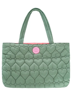 Zwillingsherz Shopper bag "Heart quilting" w kolorze zielonym - 50 x 35 x 13 cm rozmiar: onesize