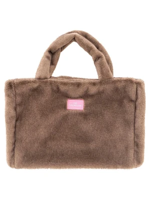 Zwillingsherz Shopper bag "Uni" w kolorze szarobrązowym - 50 x 35 cm rozmiar: onesize