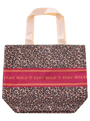 Zwillingsherz Shopper bag w kolorze czerwono-różowo-czarnym - 45 x 38 x 17 cm rozmiar: onesize